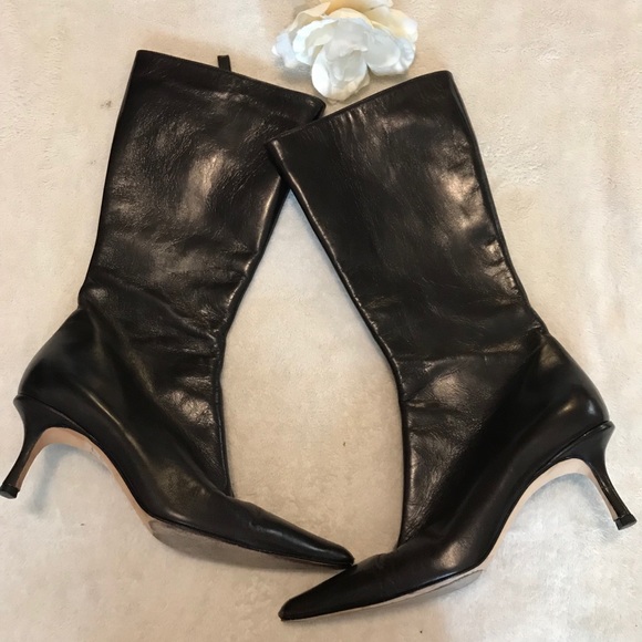 jimmy choo mid calf boots